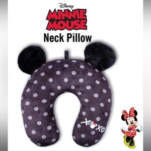 NWT Disney Minnie Mouse Polka Dot XOXO Travel Neck Pillow